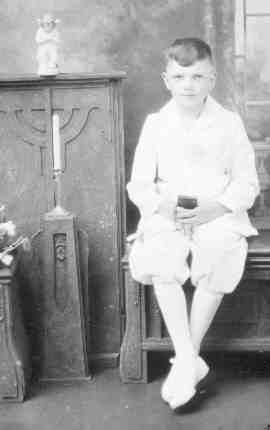 First Communion white knickers suit