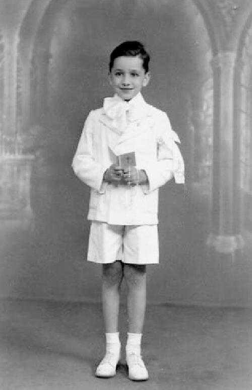 white first communion suit