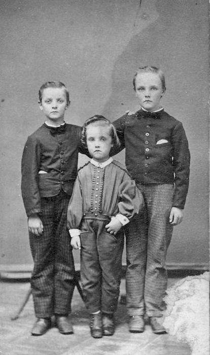 boys hair styles -- Ameican country trends United States . 19th century  1860s