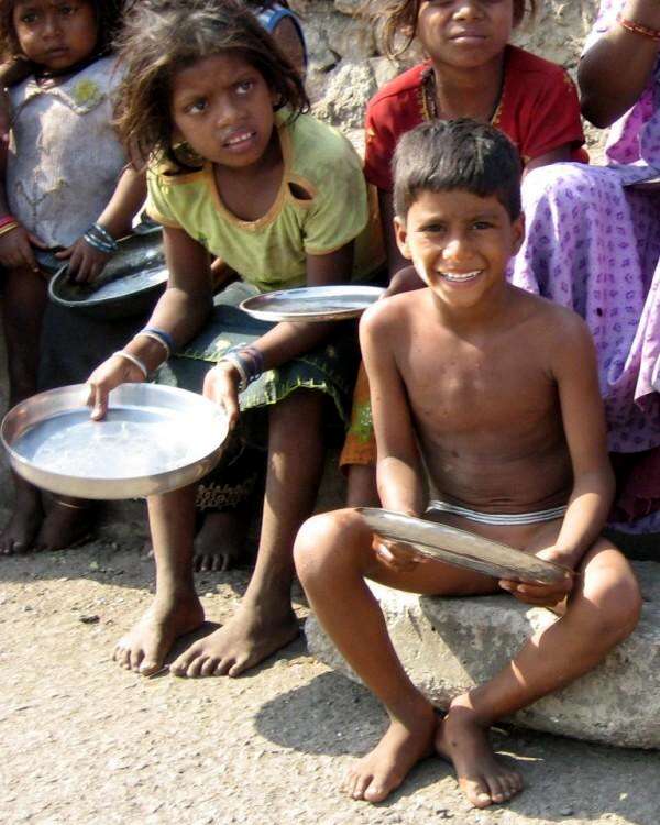 Indian street children