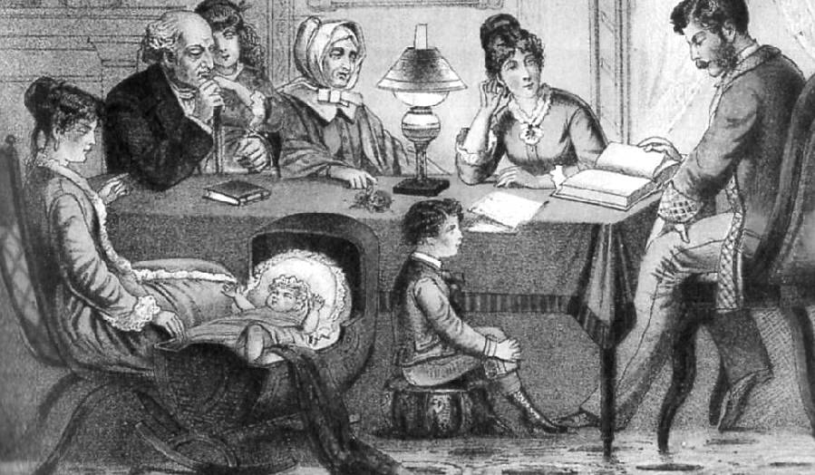 English families 1870s