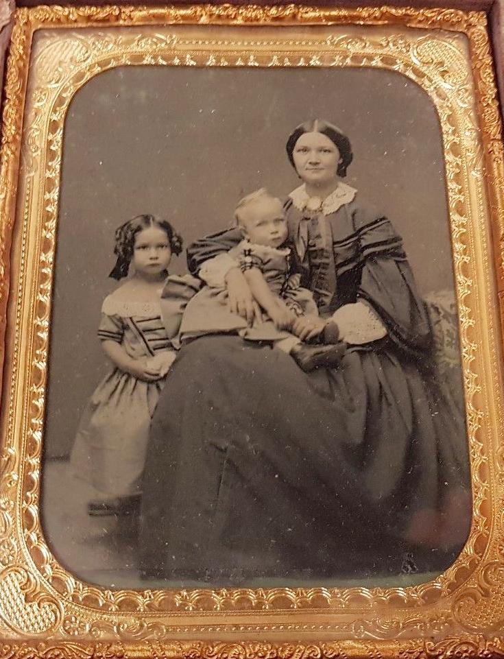American 1850s century girls dresses 