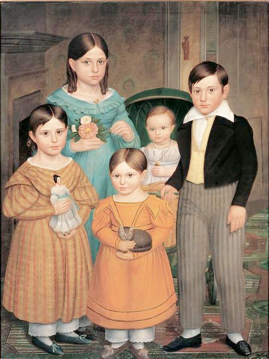 American 1830s family