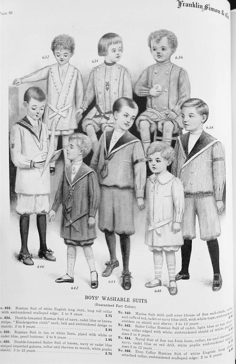 1911 sailor suits