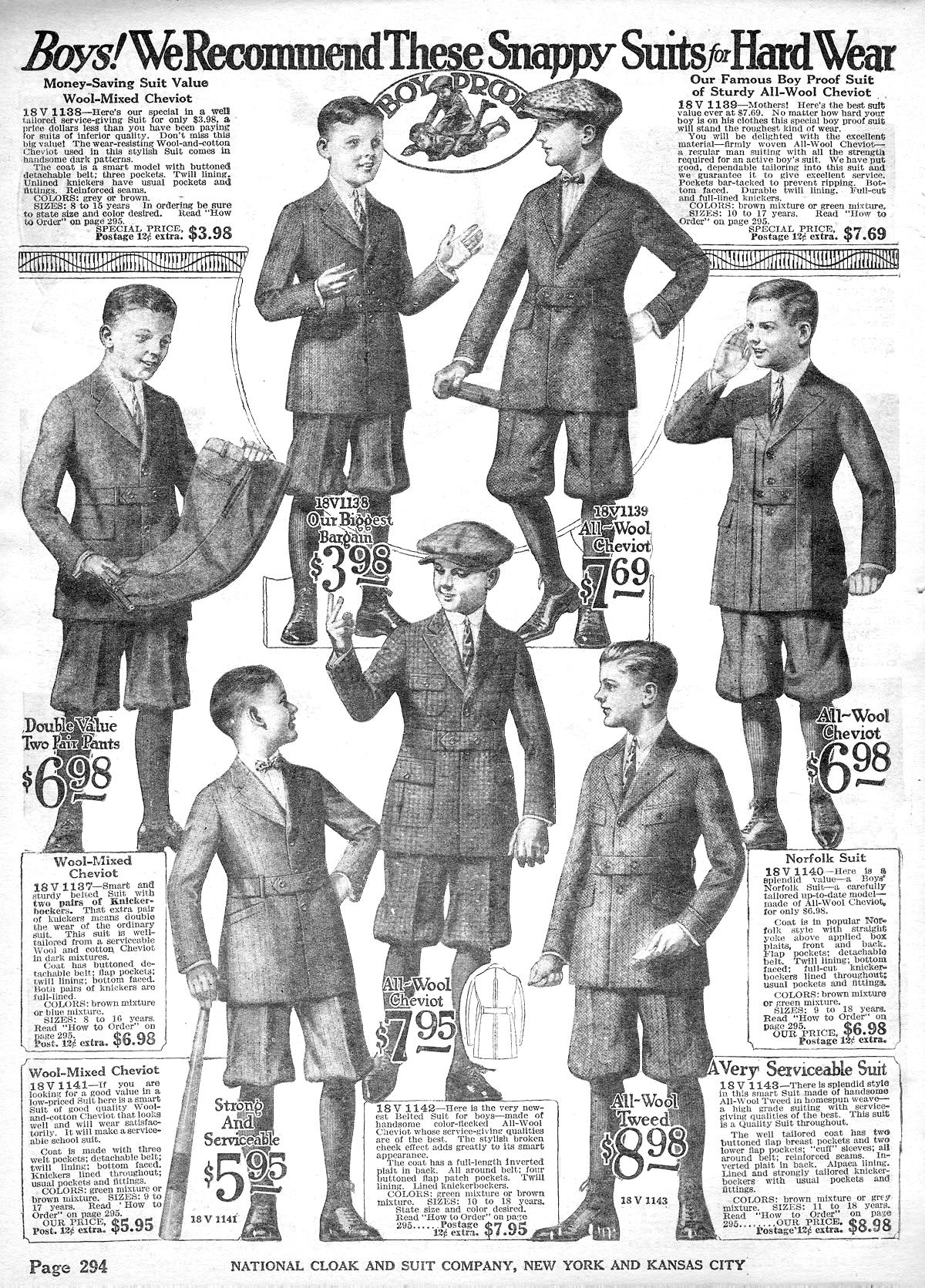  National Suit and Cloak suits