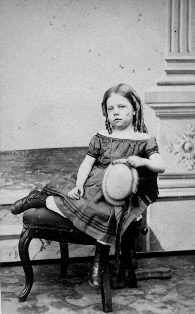 American girls headwear 1860s