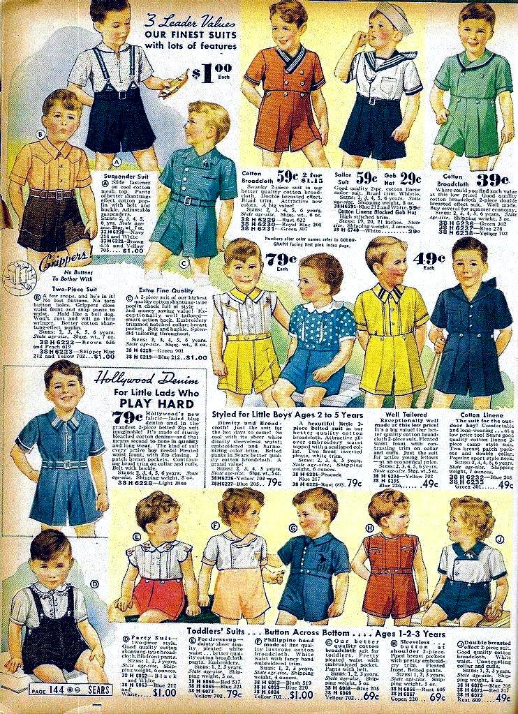 1938 toddler sets