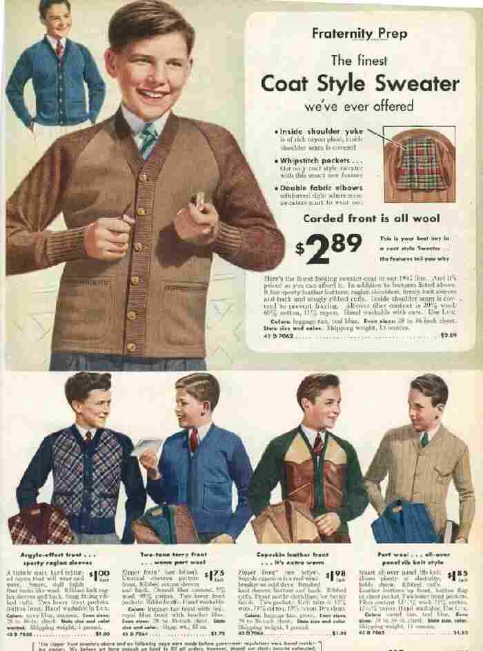 American mail order catalogs with boys clothes -- Sears Fall and Winter ...