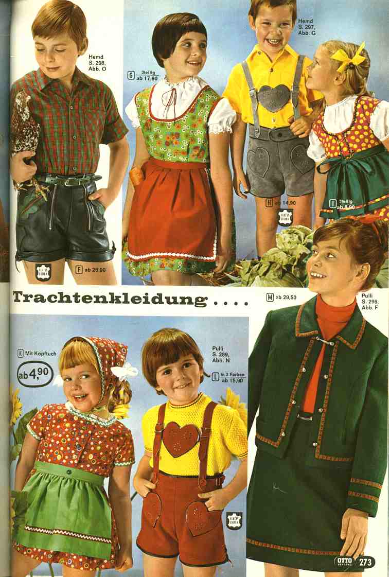 German mail order catalogs with boys clothes--1968
