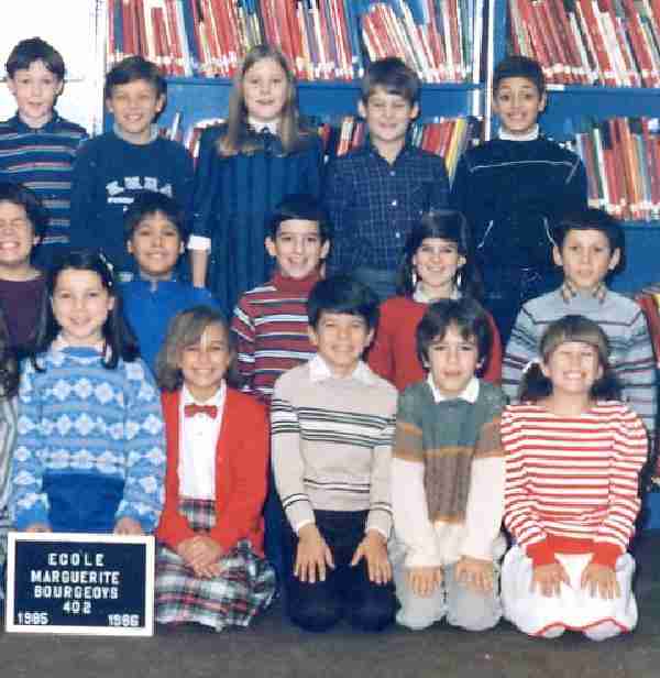 Figure 1.This is a French Canadian primary school class in 1986. The