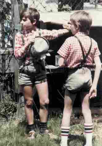 Lederhosen checked shirts