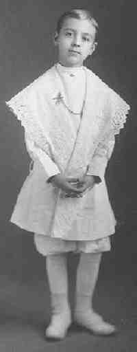 white lacy tunic suit