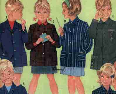 French school smocks 1960s