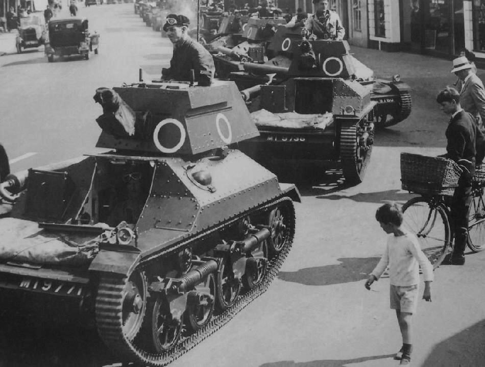 British World War II tanks