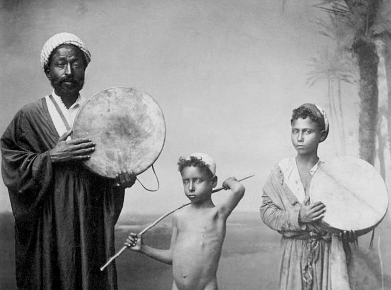 Egyptian children in music and dance