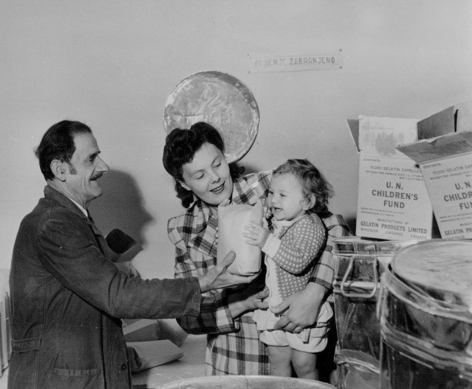 World War II American food relief Yugoslavia