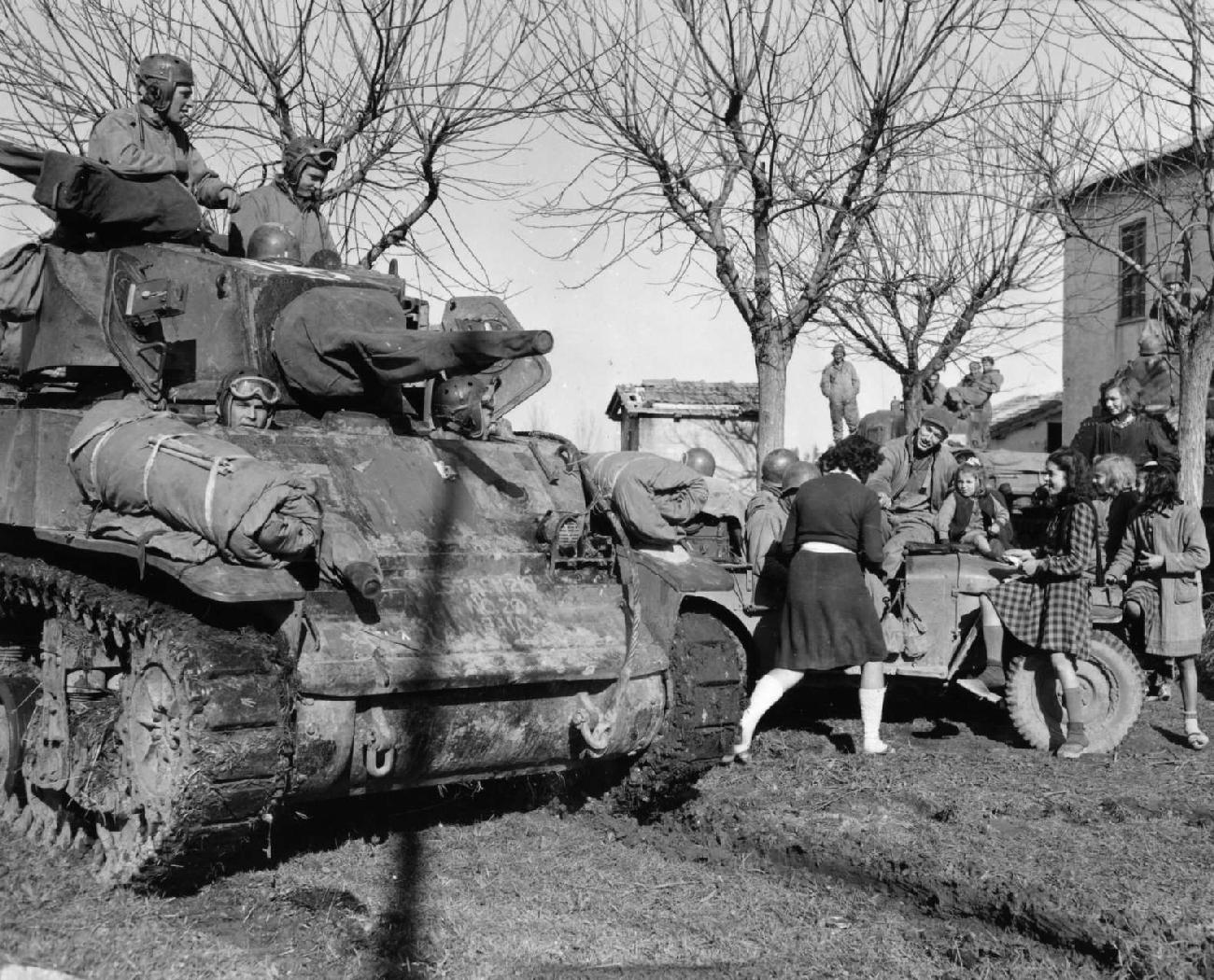 American World War II Stuart tank