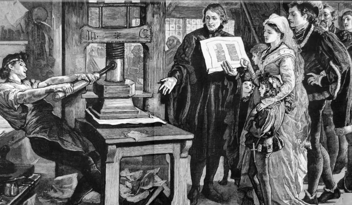 Gutenberg printing press 