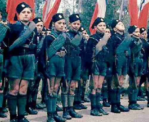 Italian Fascist youth military training